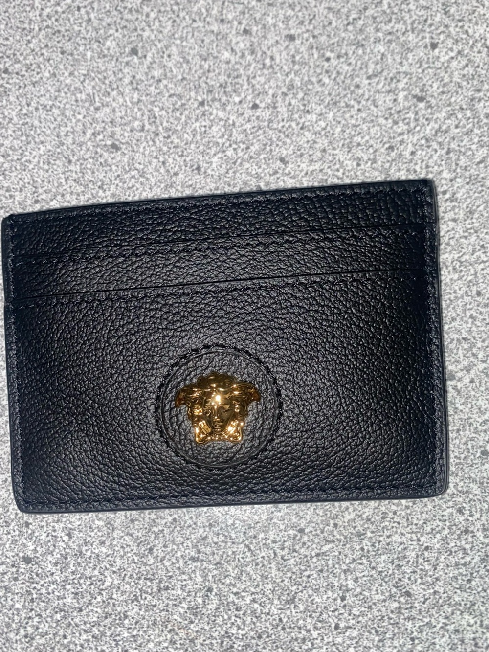 Versace La Medusa Black Leather Card Holder All Inclusive NWT - Picture 8 of 12